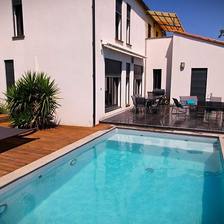 Villa Contemporaine, Jardin Mediterraneen Et Piscine Privee Saint-Jean-Pla-de-Corts Luaran gambar