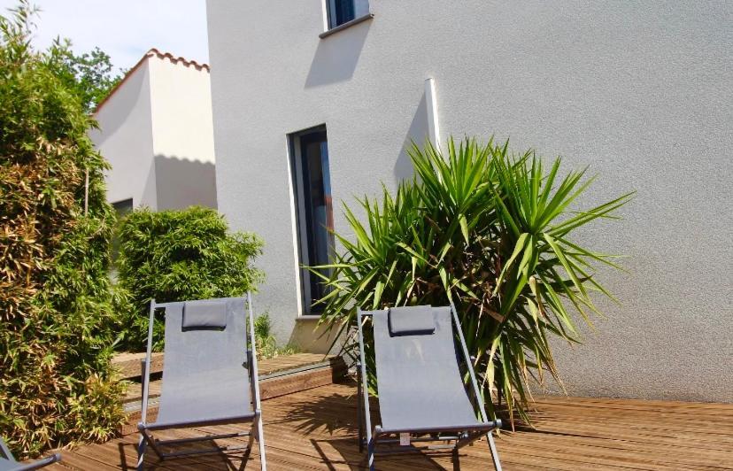 Villa Contemporaine, Jardin Mediterraneen Et Piscine Privee Saint-Jean-Pla-de-Corts Luaran gambar